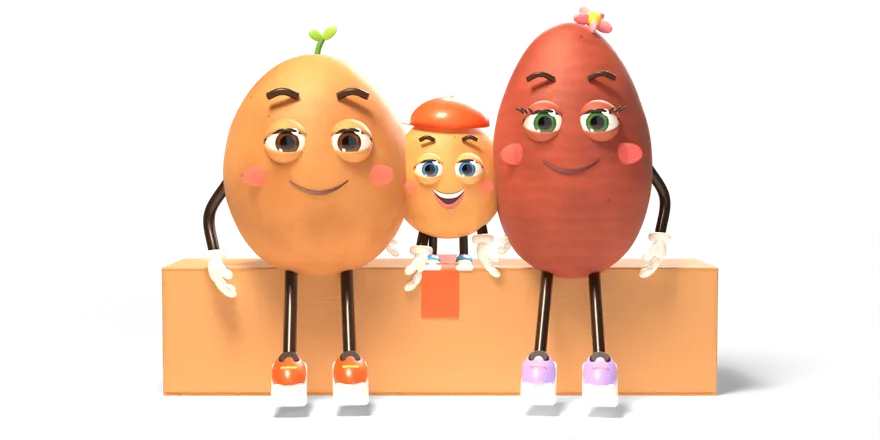 Tater, Patty and Chip